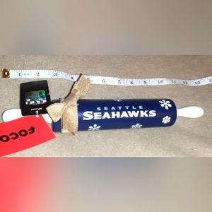 💙💚Seahawks NFL Wooden Rolling Pin 12" Christmas